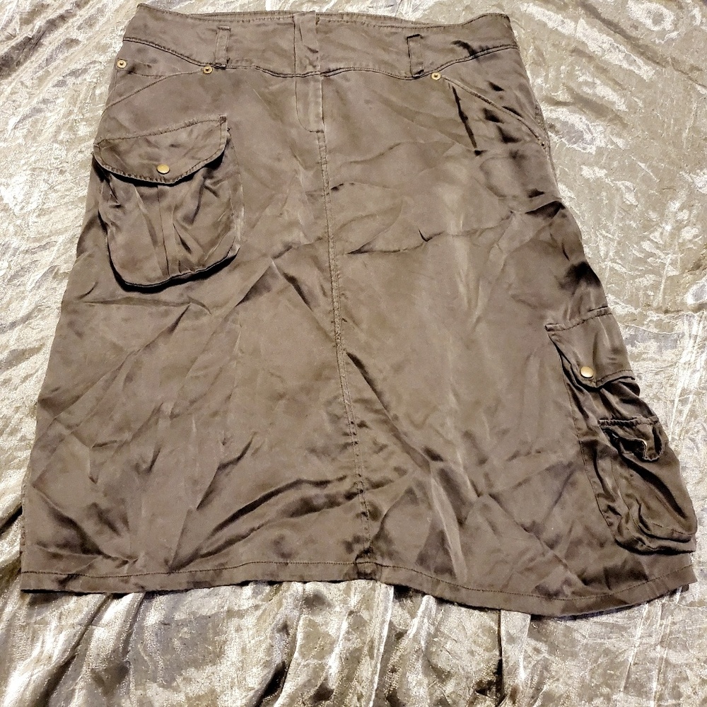 David Bitton Silk Skirt